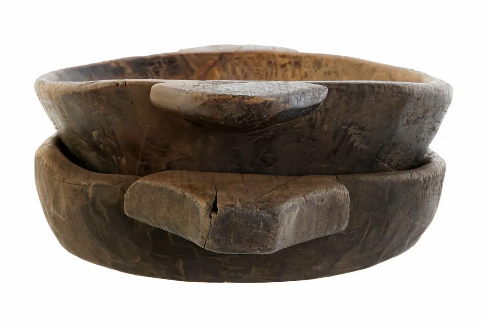 Trays - ANTIQUE TEAK WOOD TRAY 2 ASSORTMENT - ITEM HOME BY ITEM INTERNATIONAL