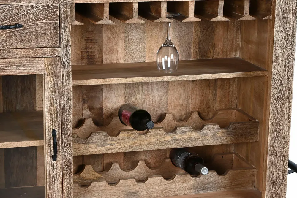 Autres tables  - MEUBLE BAR EN MÉTAL ET MANGUE - ITEM HOME BY ITEM INTERNATIONAL