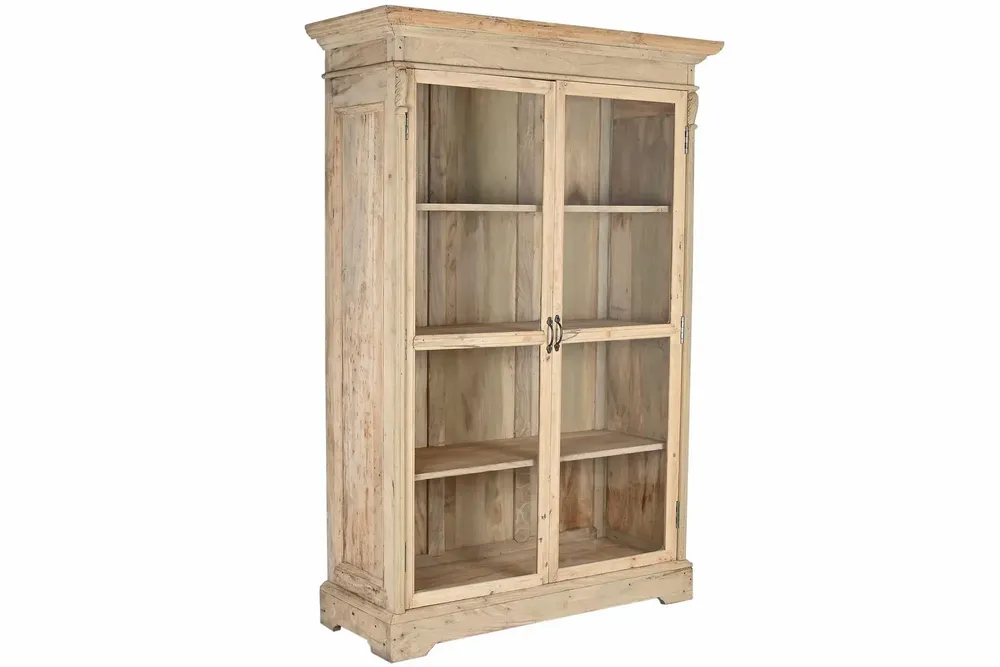 Bibliothèques - VITRINE EN BOIS NATUREL RECYCLÉ - ITEM HOME BY ITEM INTERNATIONAL