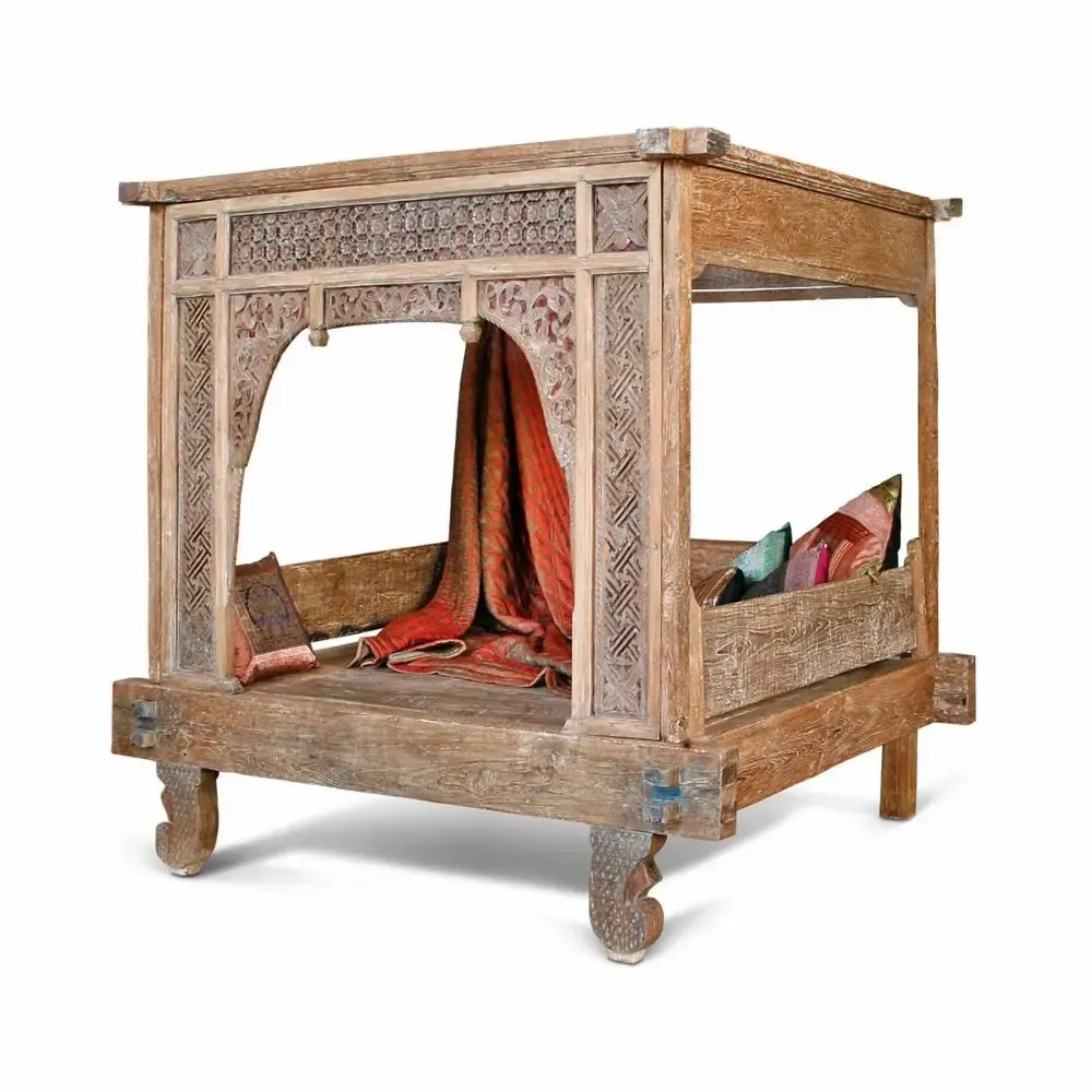 Beds - INDONESIAN TEAK CANOPY BED - ITEM HOME BY ITEM INTERNATIONAL