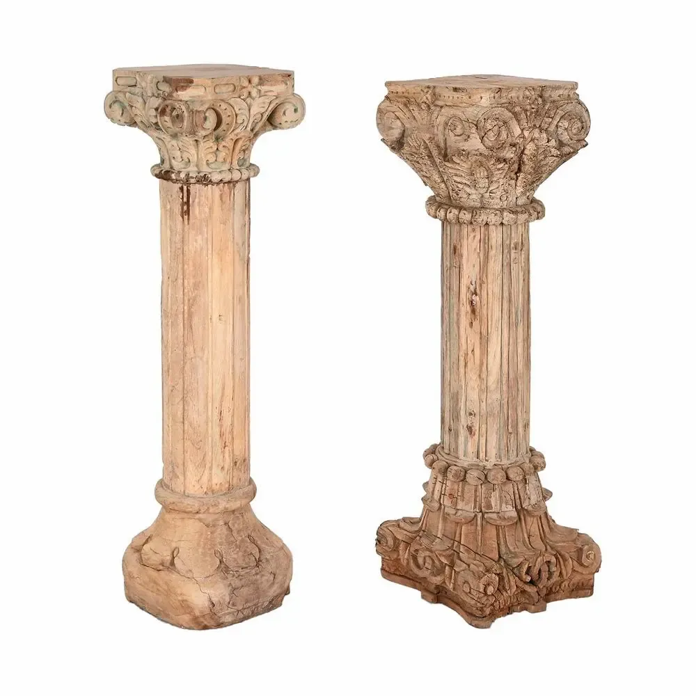 Unique pieces - CARVED WOODEN COLUMN - UNIQUE PIECE - ITEM HOME BY ITEM INTERNATIONAL