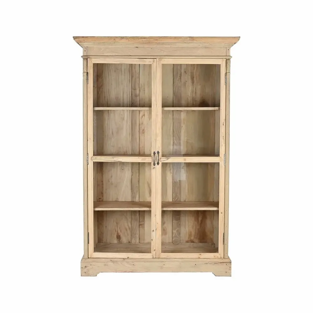 Bibliothèques - VITRINE EN BOIS NATUREL RECYCLÉ - ITEM HOME BY ITEM INTERNATIONAL