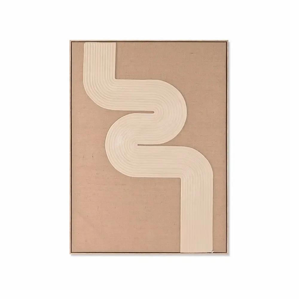 Tableaux - CADRE MODERNE EN JUTE ET MOUSSE 3D - ITEM HOME BY ITEM INTERNATIONAL