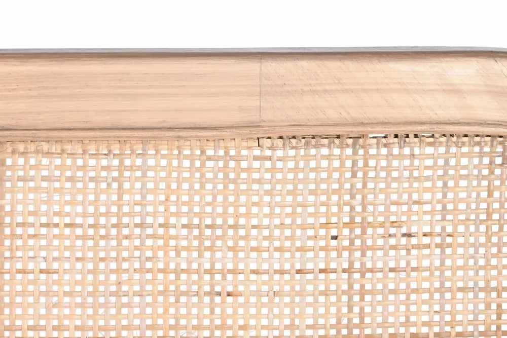 Lits - TÊTE DE LIT EN ROTIN NATUREL EN BOIS D'HÉVÉA - ITEM HOME BY ITEM INTERNATIONAL