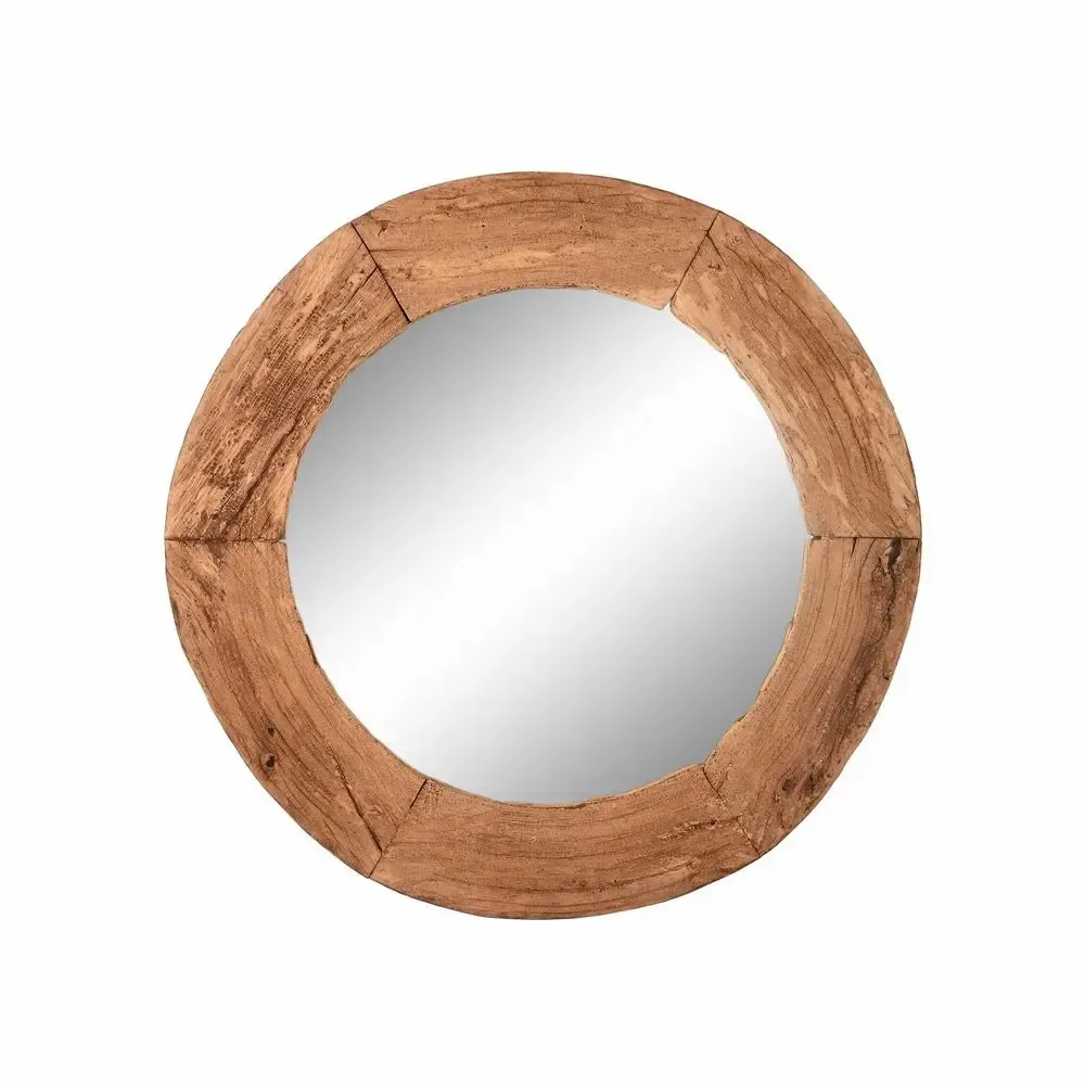 Mirrors - ANTIQUE WHEEL WOODEN MIRROR - ITEM HOME BY ITEM INTERNATIONAL