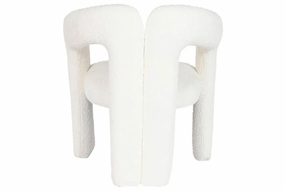 Chairs - WHITE BOUCLÉ CHAIR - ITEM HOME BY ITEM INTERNATIONAL