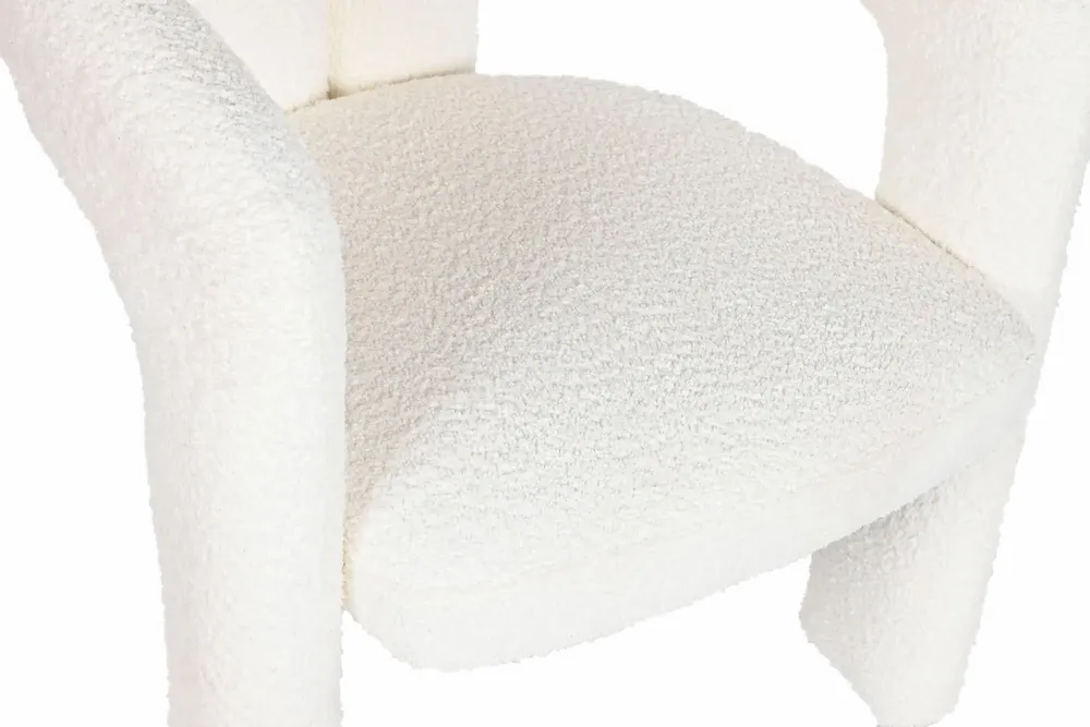 Chairs - WHITE BOUCLÉ CHAIR - ITEM HOME BY ITEM INTERNATIONAL