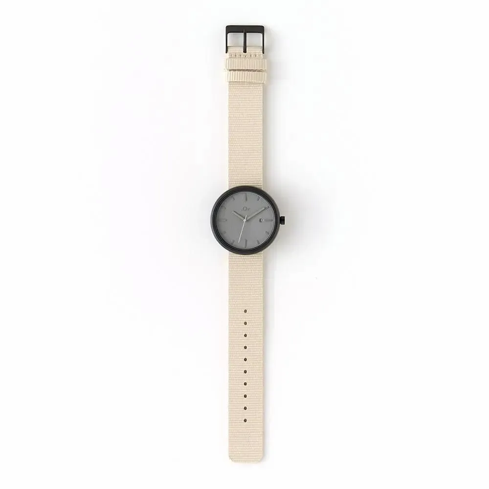 Watchmaking - Beige Men's Watch (strap) /Beige-Grey (case) 40mm/YOT WATCH - ABINGPLUS