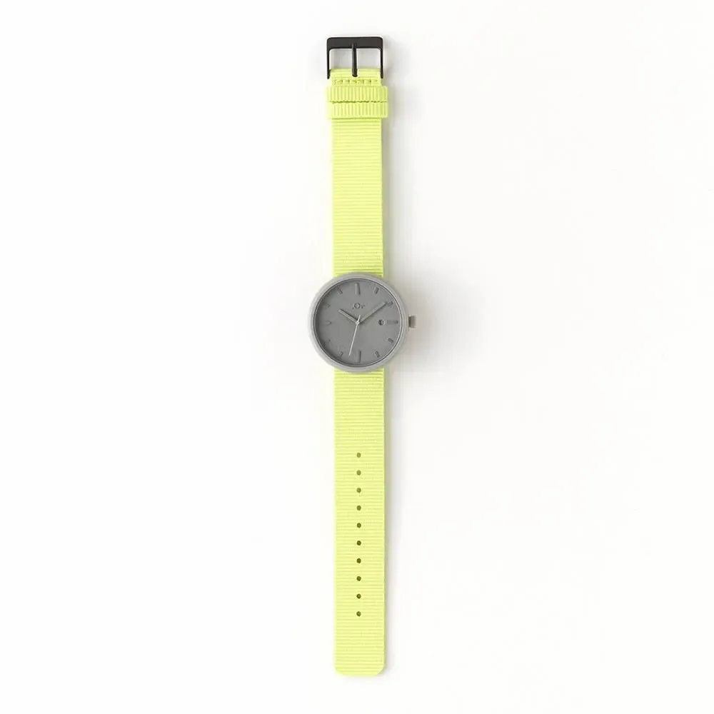 Watchmaking - Men's Watch Yellow Green Neon (Strap) /Green-Grey (Case) 40mm - ABINGPLUS