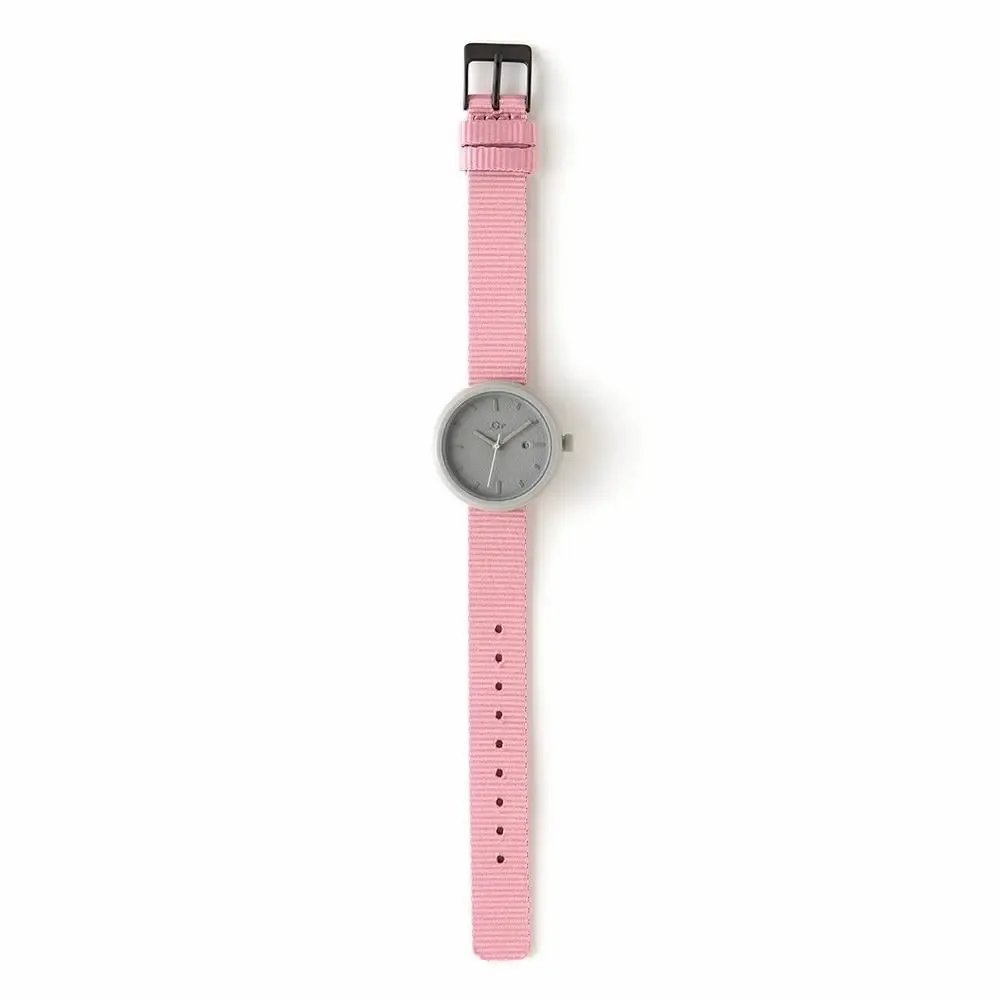 Montres et horlogerie - Montre Femme Rose (bracelet)/Gris (boîtier) 32mm / YOT WATCH - ABINGPLUS