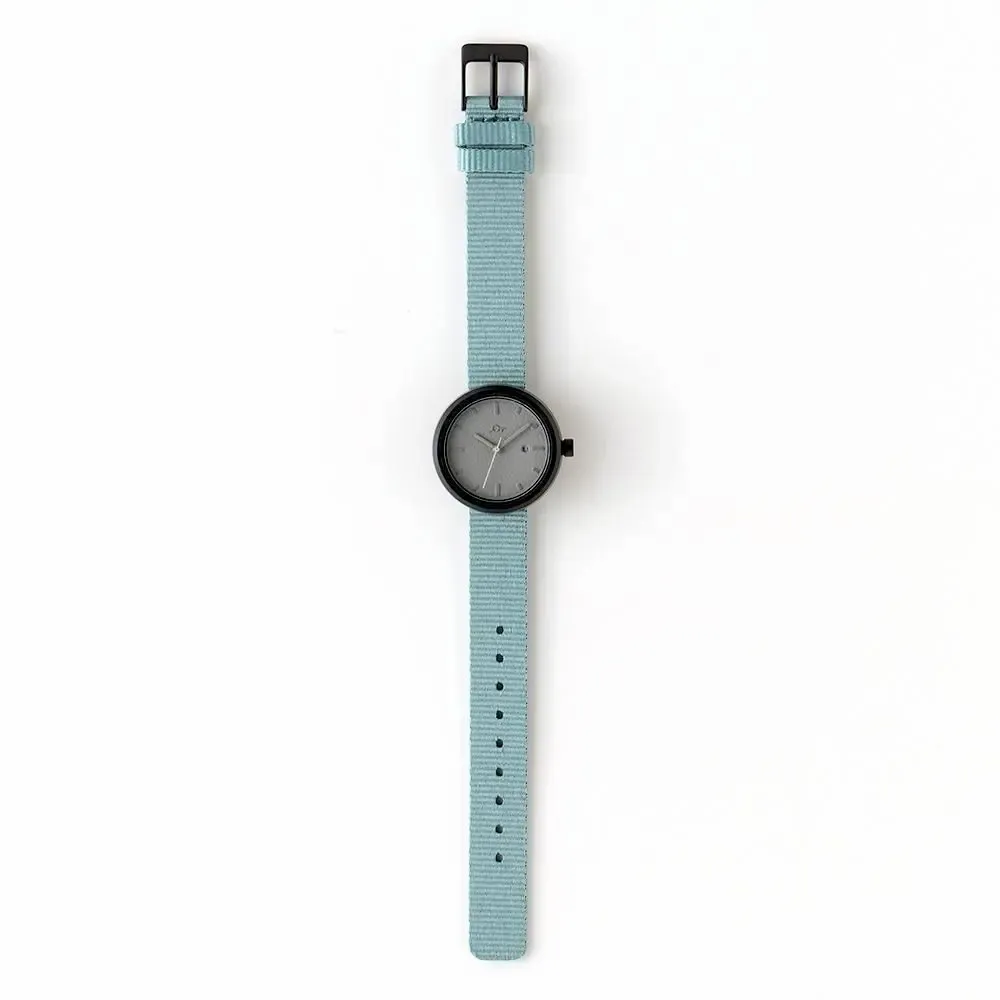 Watchmaking - Women's Blue Watch (strap) /Black-Grey (case) 32mm/YOT WATCH - ABINGPLUS
