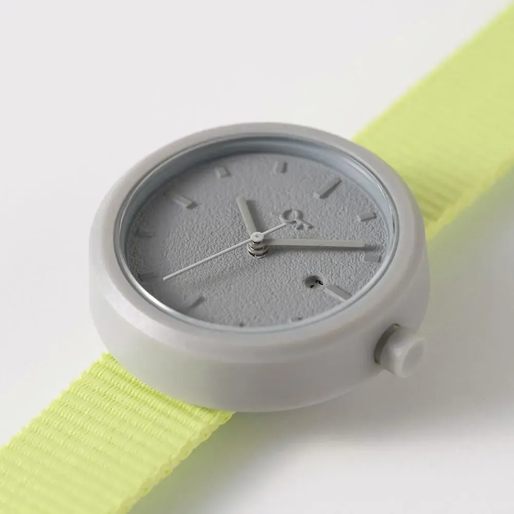 Montres et horlogerie - Montre Femme Jaune vert néon (bracelet)/Gris (boîtier) 32mm - ABINGPLUS