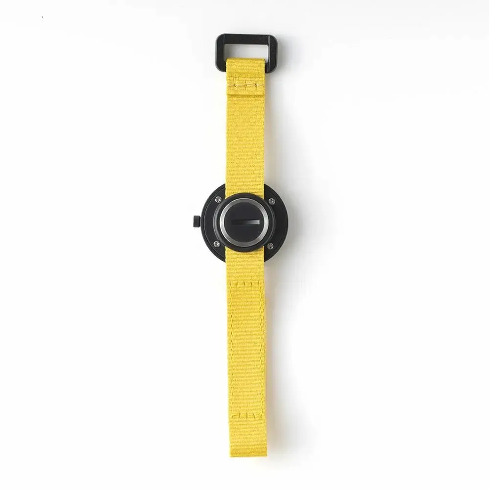 Children's fashion - Mustard children's watch (strap) /Black-Gray (case) 32 mm - ABINGPLUS