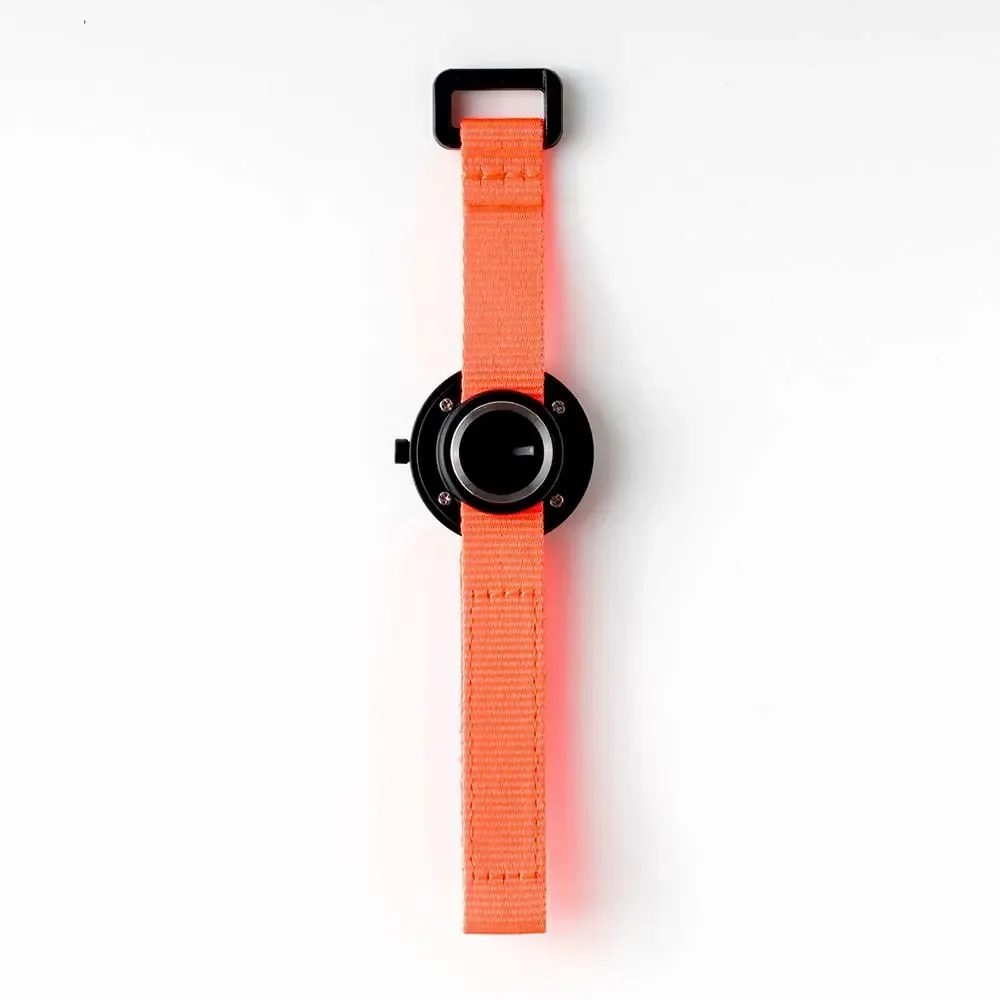 Children's fashion - Neon Orange Kids Watch (strap) /Black (case) 32mm/YOT WATCH - ABINGPLUS