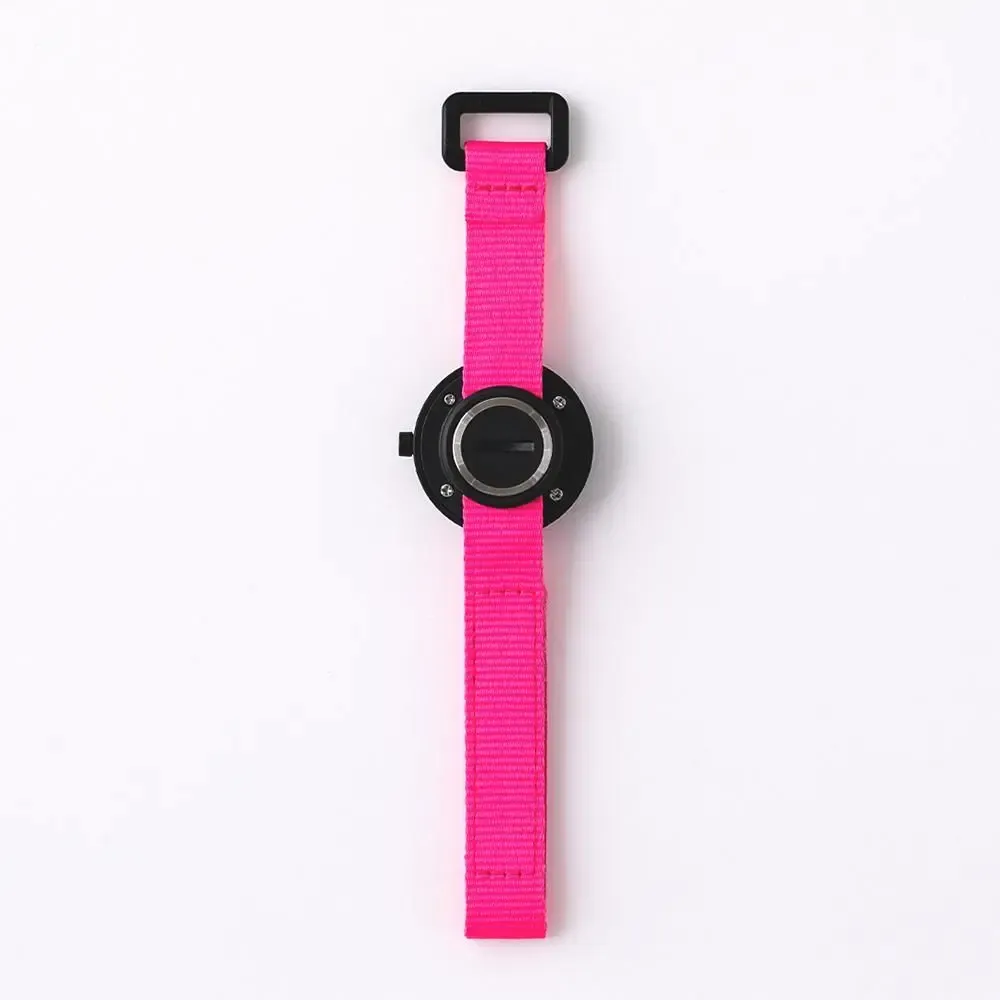 Mode enfantine - Montre Enfants Rose vif (bracelet)/Noir (boîtier) 32mm / YOT WATCH - ABINGPLUS