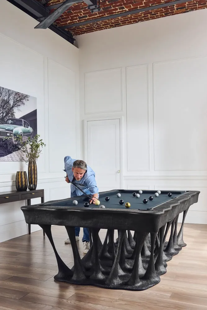 Sculptures, statuettes et miniatures - Billard "Black Bi" - BILLARDS ET BABY-FOOT TOULET