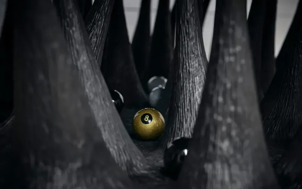 Sculptures, statuettes et miniatures - Billard "Black Bi" - BILLARDS ET BABY-FOOT TOULET