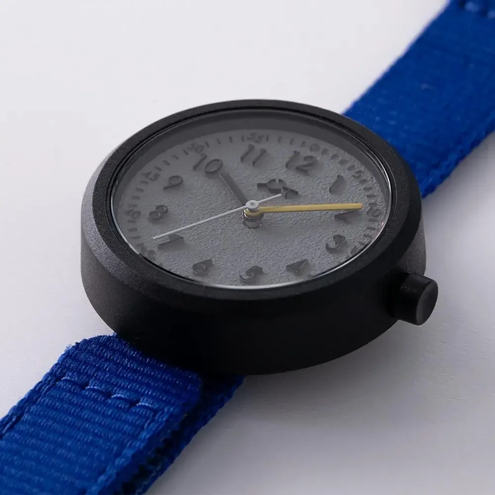 Children's fashion - French Blue Children's Watch (strap) /Black-Grey (case) 32mm - ABINGPLUS