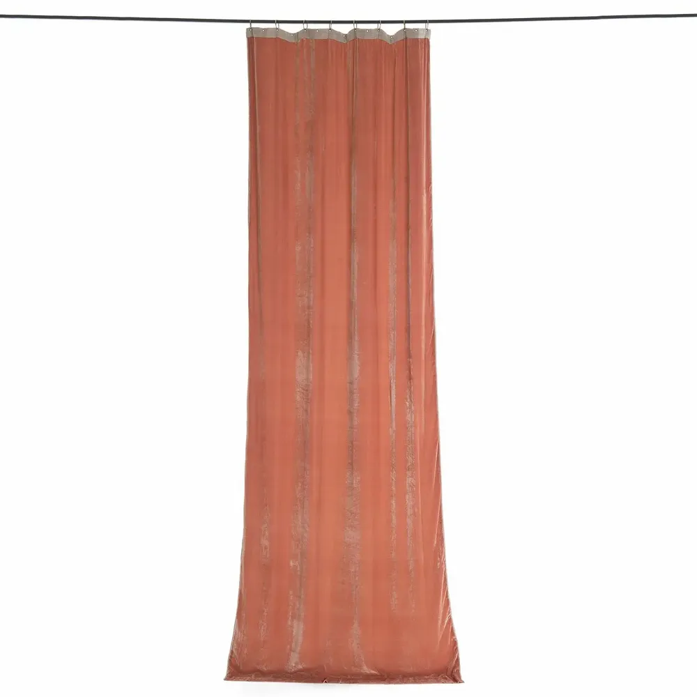 Curtains and window coverings - Fortuna Curtain 110X300 Cm Peche - EN FIL D'INDIENNE...