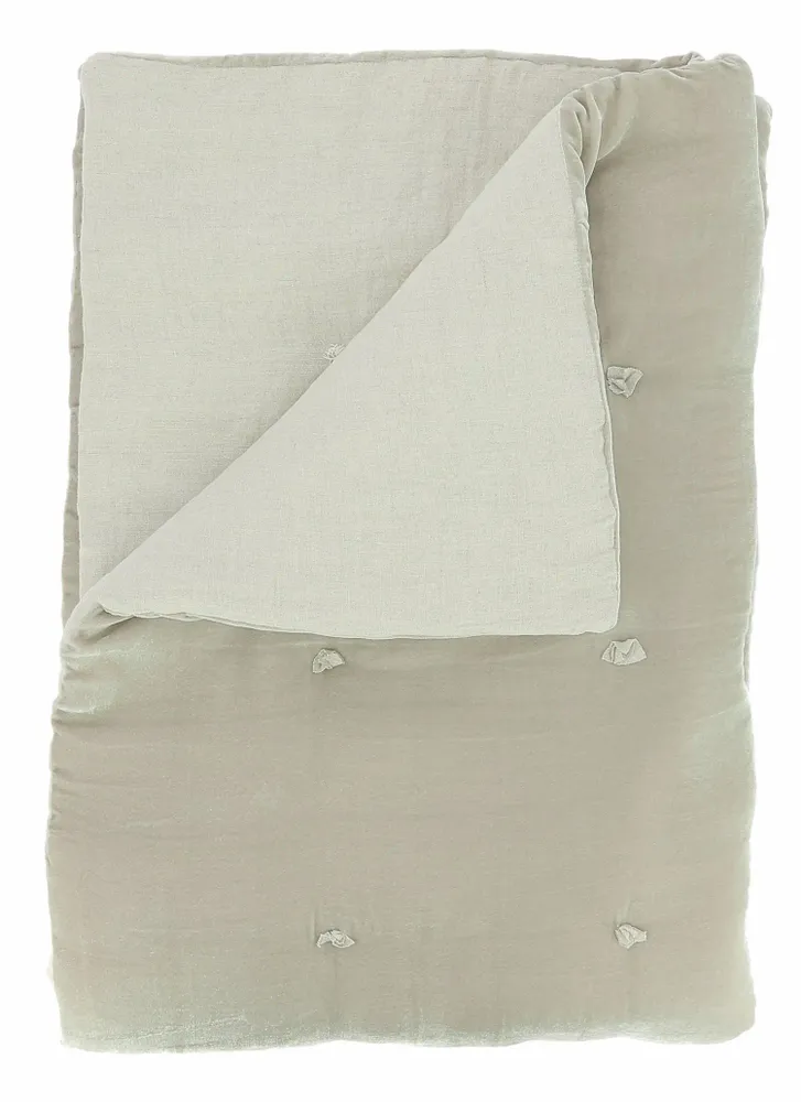 Throw blankets - Fortuna Sofa Cover 90X200 Cm Fortuna Beige - EN FIL D'INDIENNE...