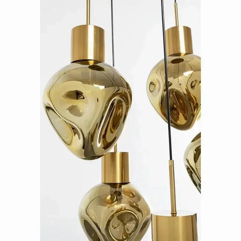 Hanging lights - Pendant Lamp Supernova Amber Cinque Ø50cm - KARE DESIGN