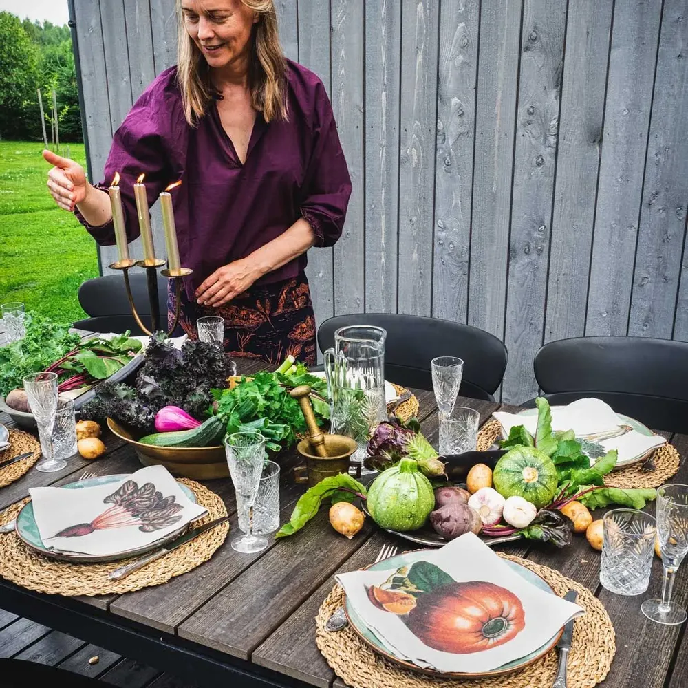 Serviettes - Serviettes  en lin lavé │ Le Légumes - LINOROOM 100% LINEN TEXTILES