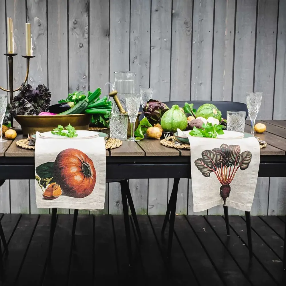 Serviettes - Serviettes  en lin lavé │ Le Légumes - LINOROOM 100% LINEN TEXTILES