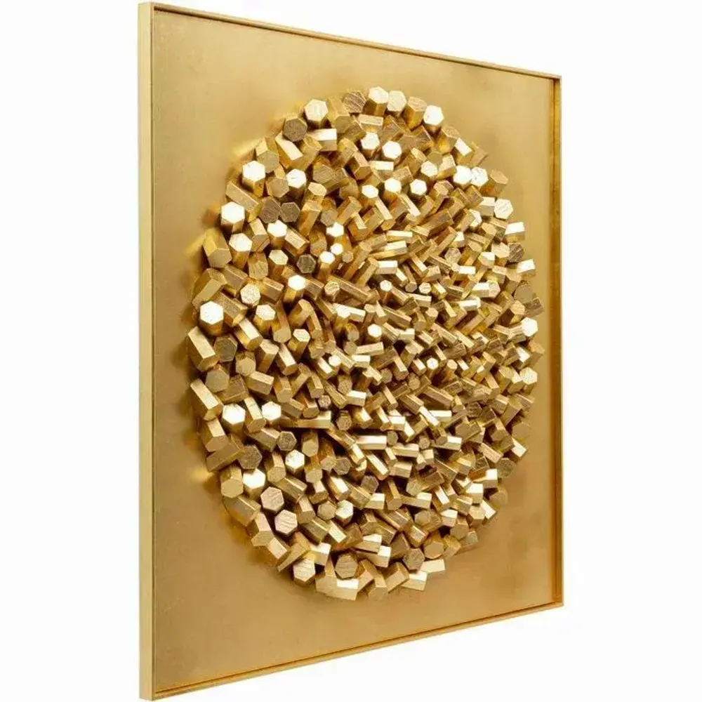 Other wall decoration - Wall Object Mikado Gold 120x120cm - KARE DESIGN