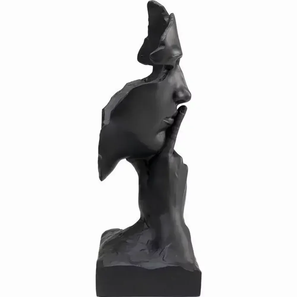 Decorative objects - Deco Object Quiet Face Black 31cm - KARE DESIGN