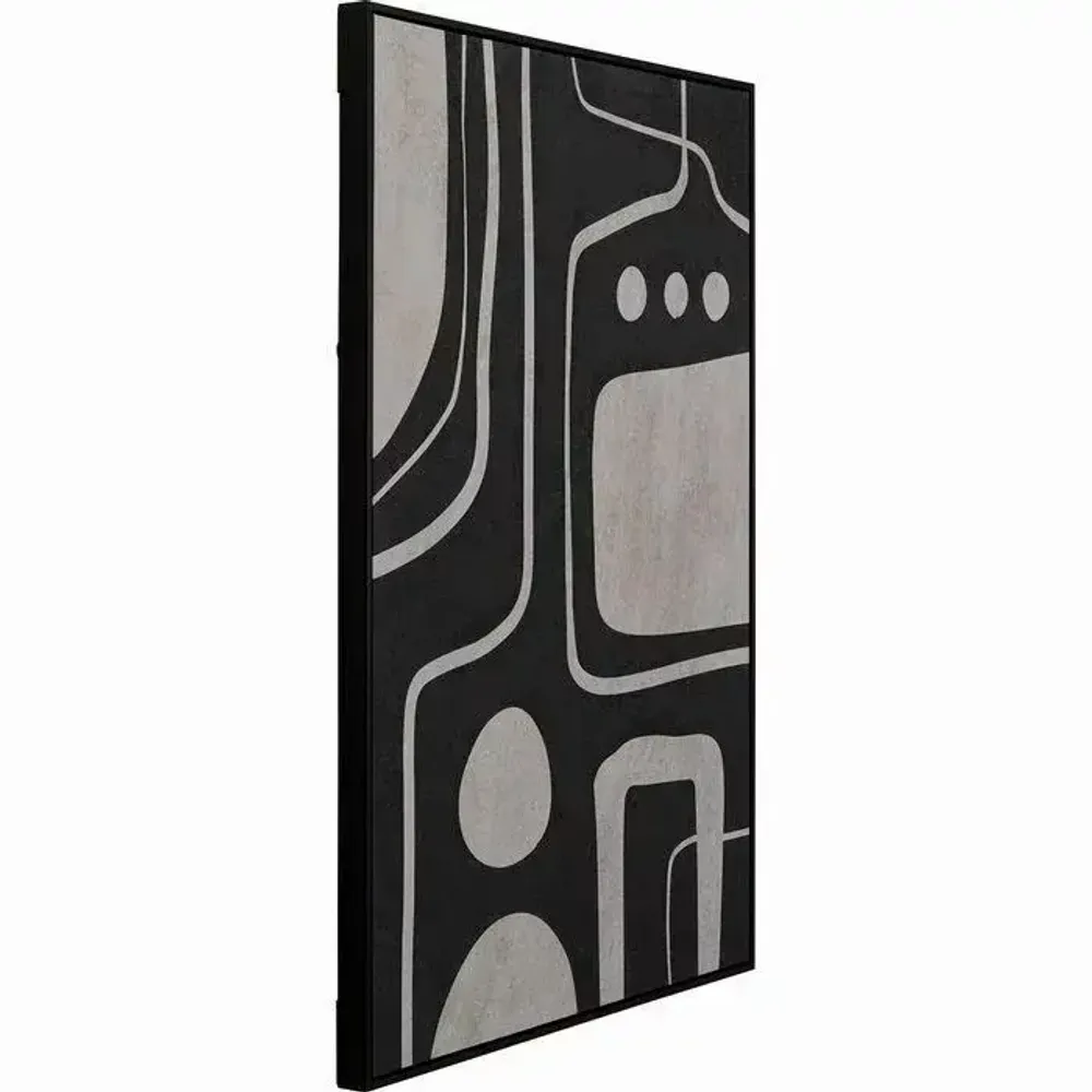 Paintings - Canvas Picture Artistic Blacky 70x110cm - KARE DESIGN