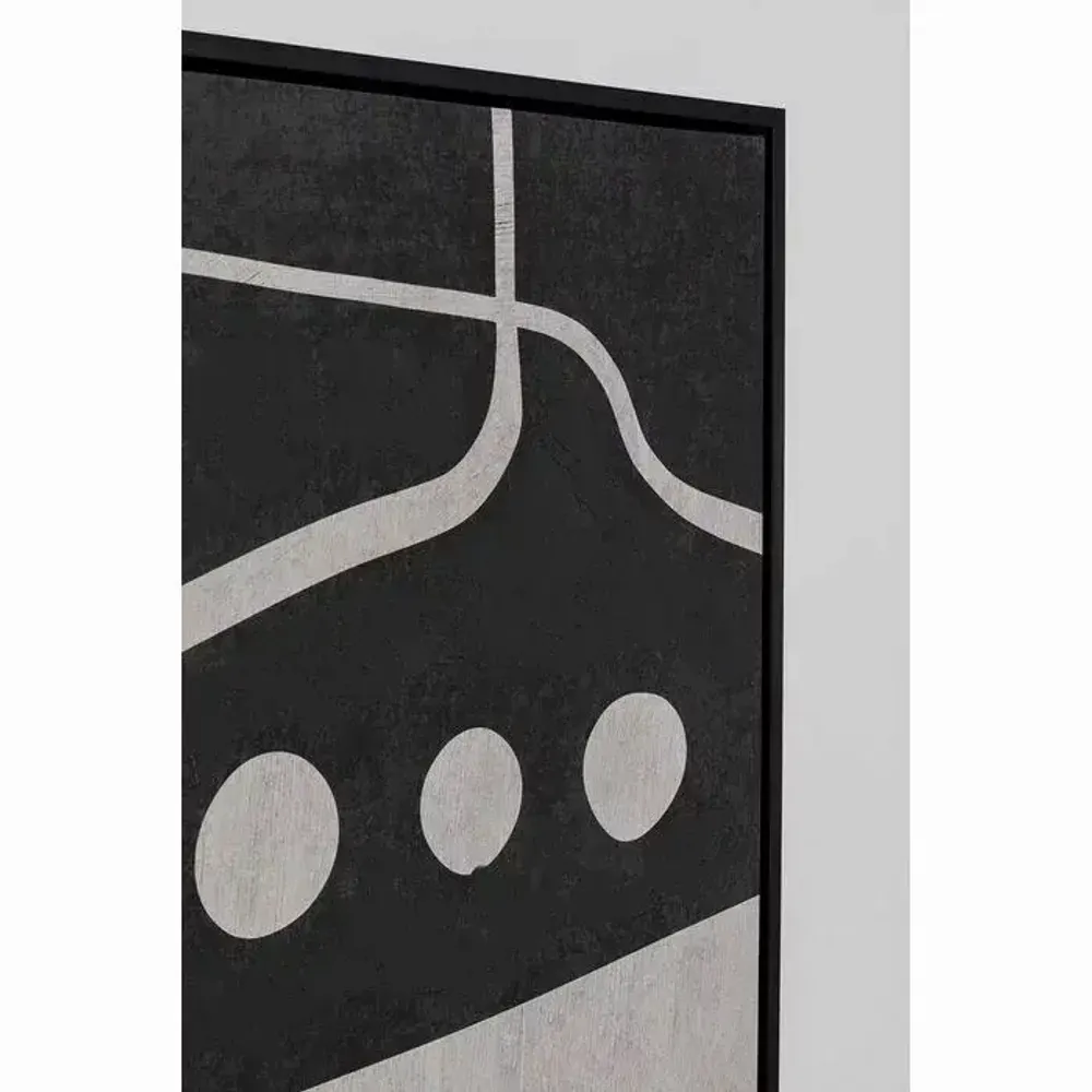 Paintings - Canvas Picture Artistic Blacky 70x110cm - KARE DESIGN