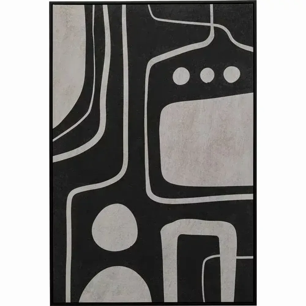 Paintings - Canvas Picture Artistic Blacky 70x110cm - KARE DESIGN