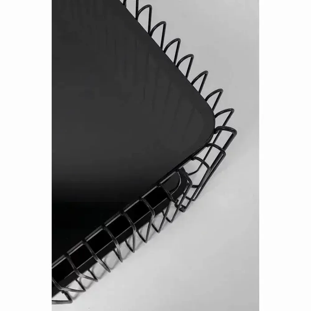 Coffee tables - Coffee Table Wire Double Black 120x60cm - KARE DESIGN