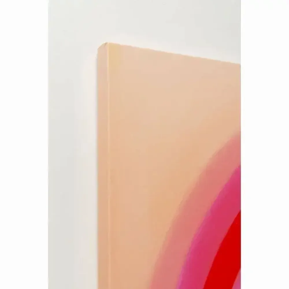 Paintings - Canvas Picture Tendency Circle Pink 120x120cm - KARE DESIGN