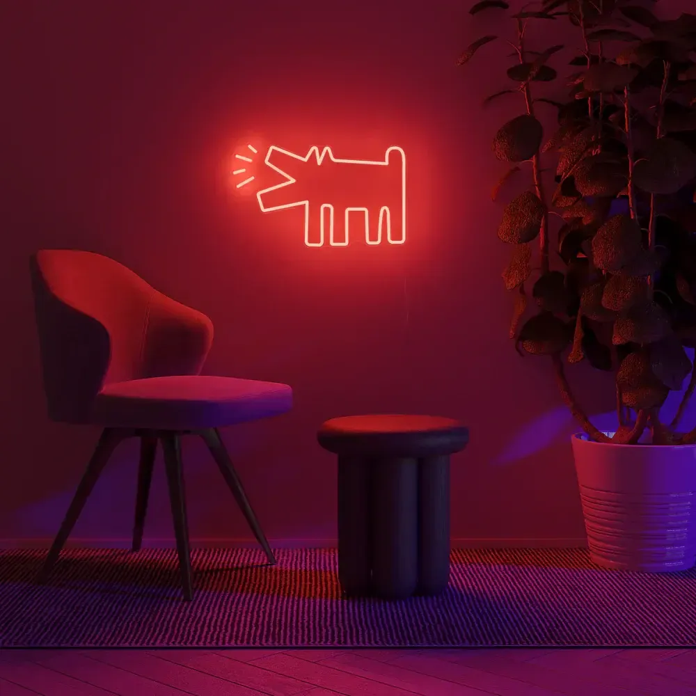 Éclairage LED - Barking Dog - Keith Haring Led Neon - ARTOYZ