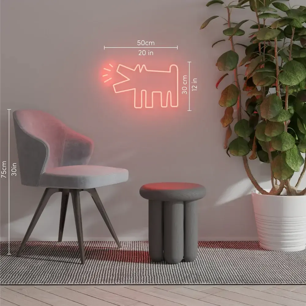 Éclairage LED - Barking Dog - Keith Haring Led Neon - ARTOYZ