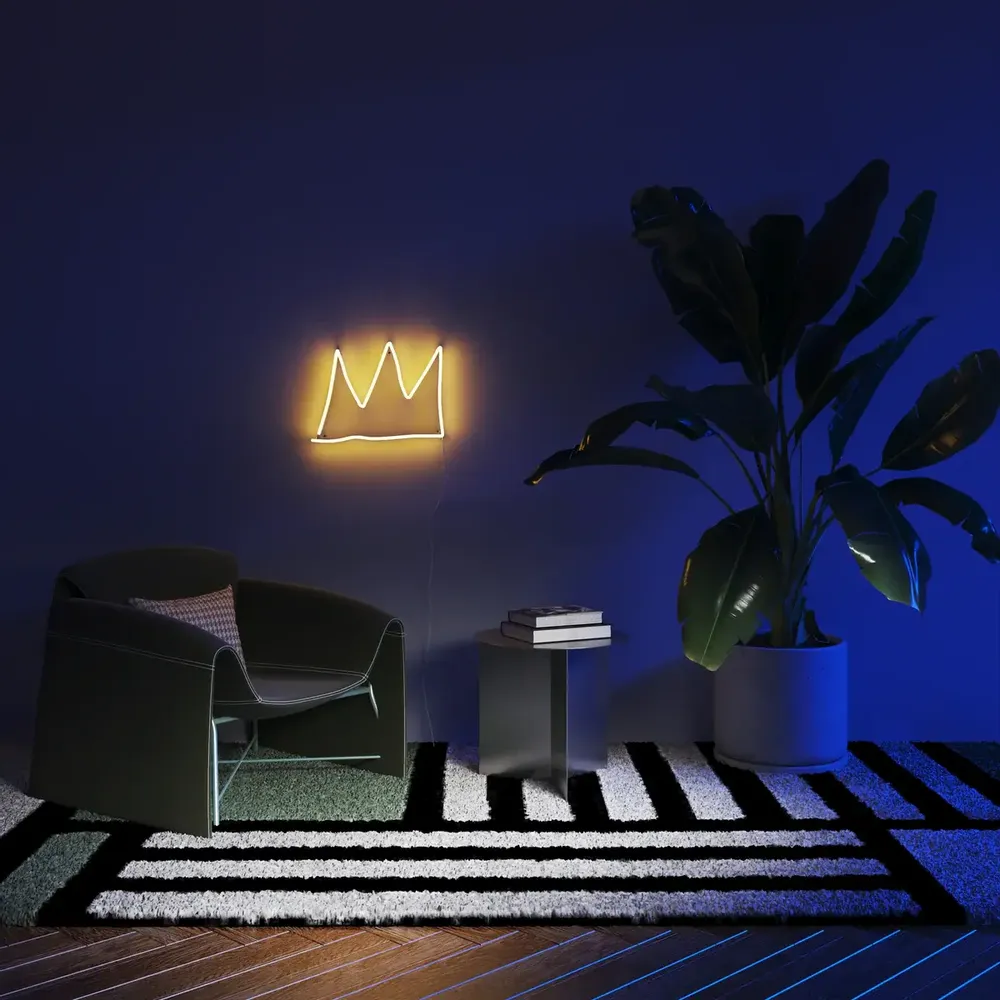 Éclairage LED - The Crown - Jean-Michel Basquiat Led Neon - ARTOYZ