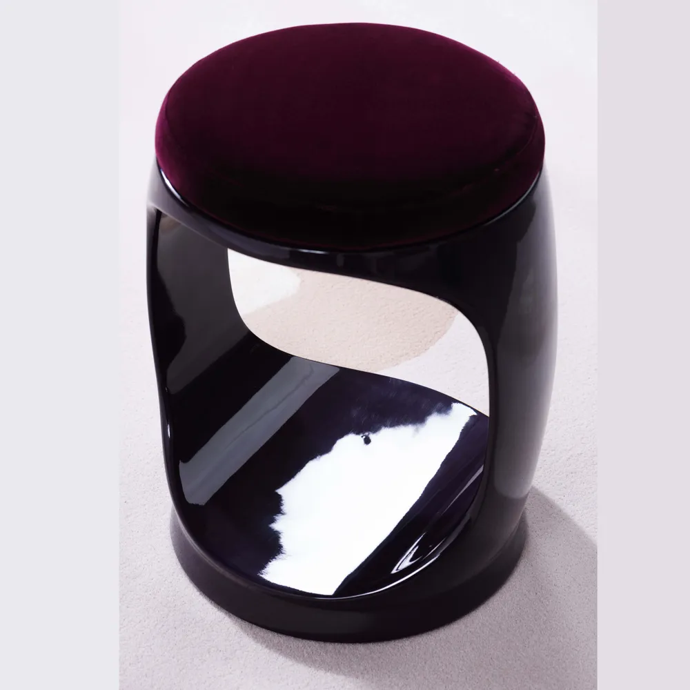 Stools - Signet Ring Stool I Aubergine - SOFTICATED