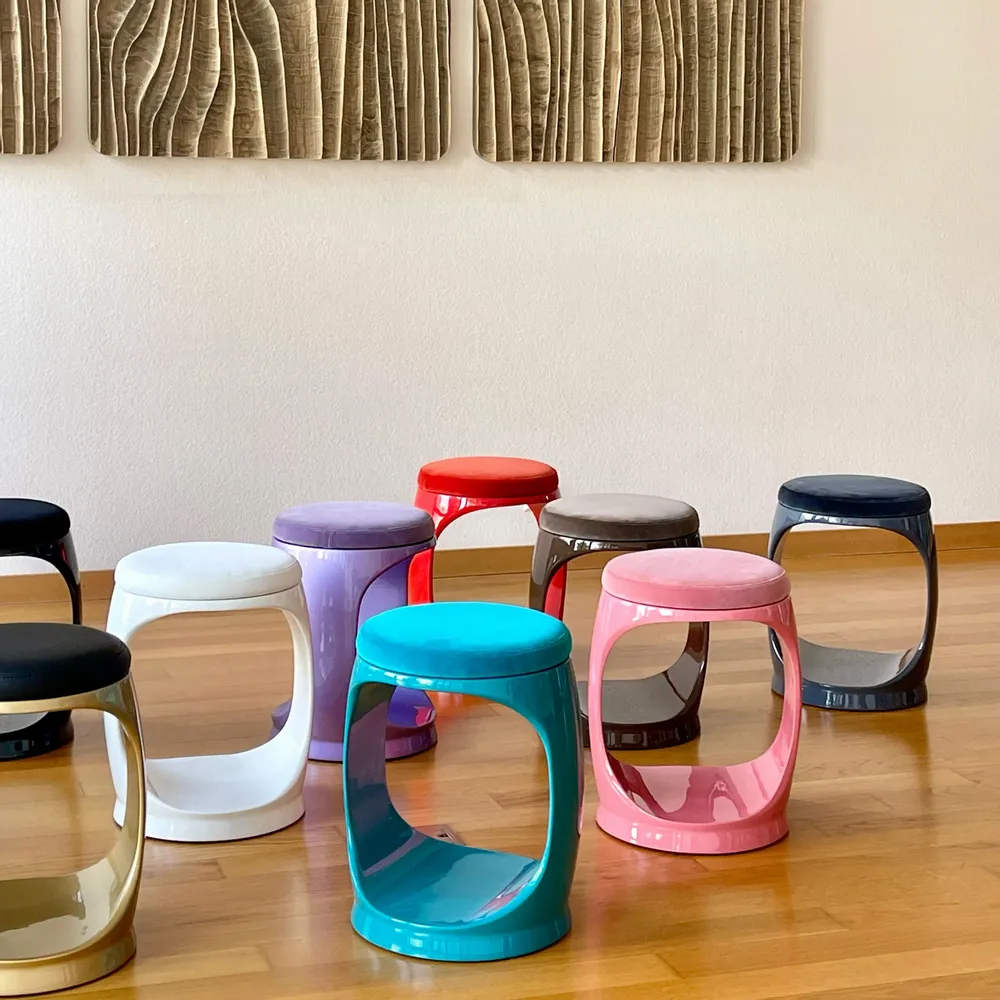 Chairs - Signet Ring Stool I Turquoise - SOFTICATED