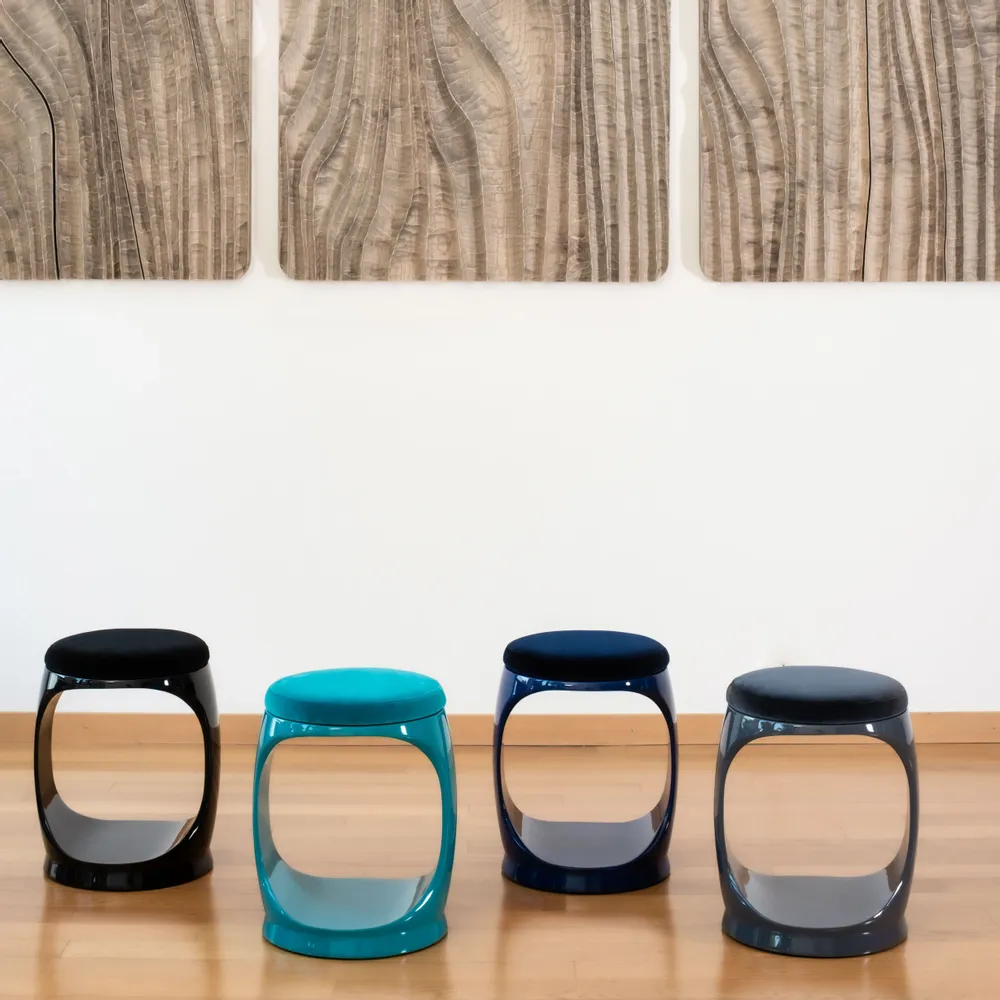 Stools - Signet Ring Stool I Black - SOFTICATED