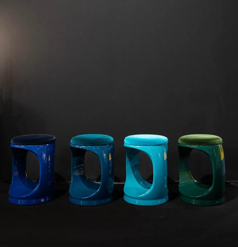 Tabourets - Signet Ring I Tabouret I Bleu marine - SOFTICATED