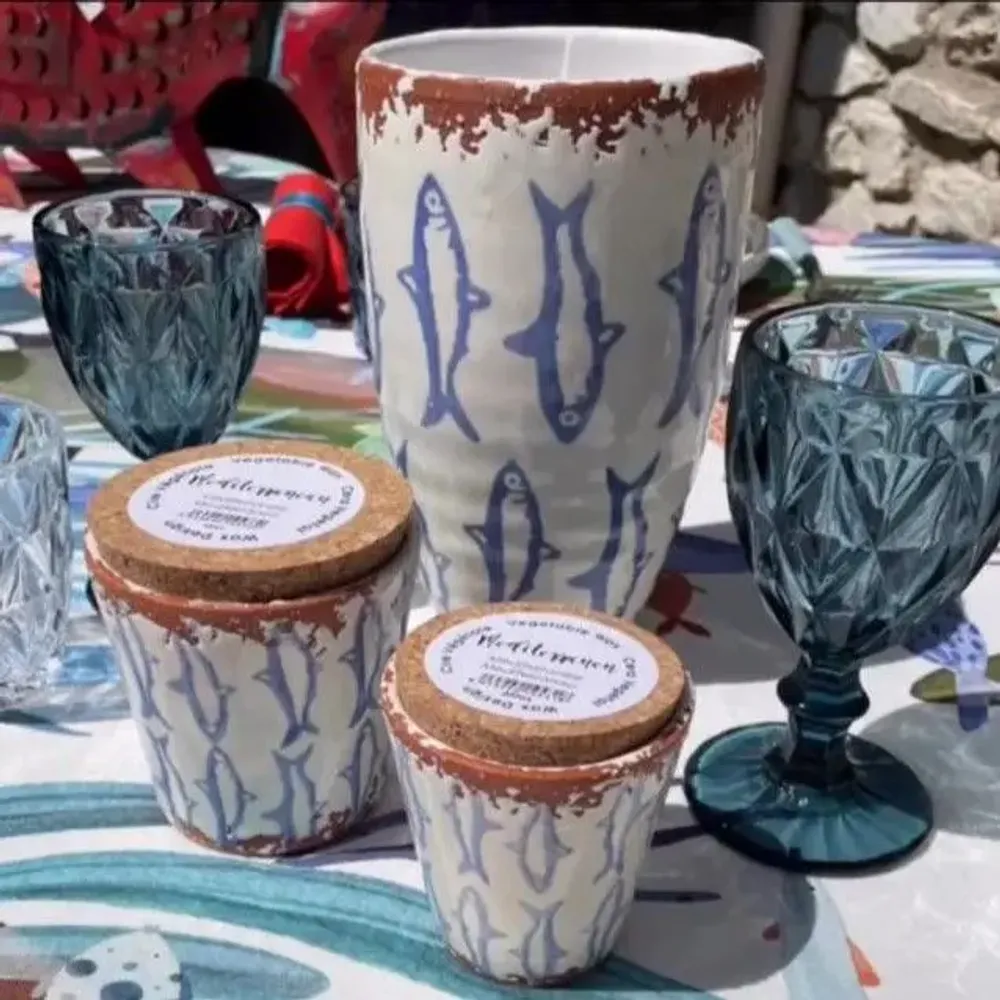 Candles - Summer Collection ceramic scented candles - WAX DESIGN - BARCELONA