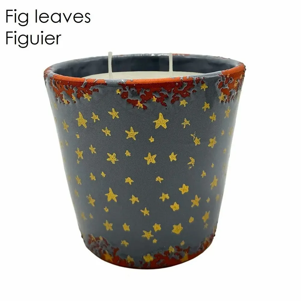 Candles - Christmas star ceramic scented candle size L - WAX DESIGN - BARCELONA