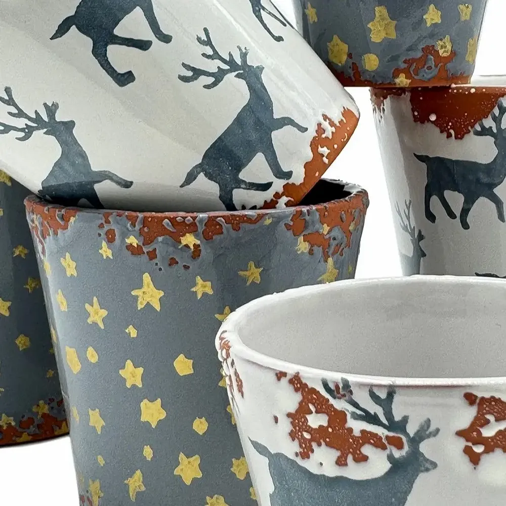 Candles - Christmas star ceramic scented candle size S - WAX DESIGN - BARCELONA