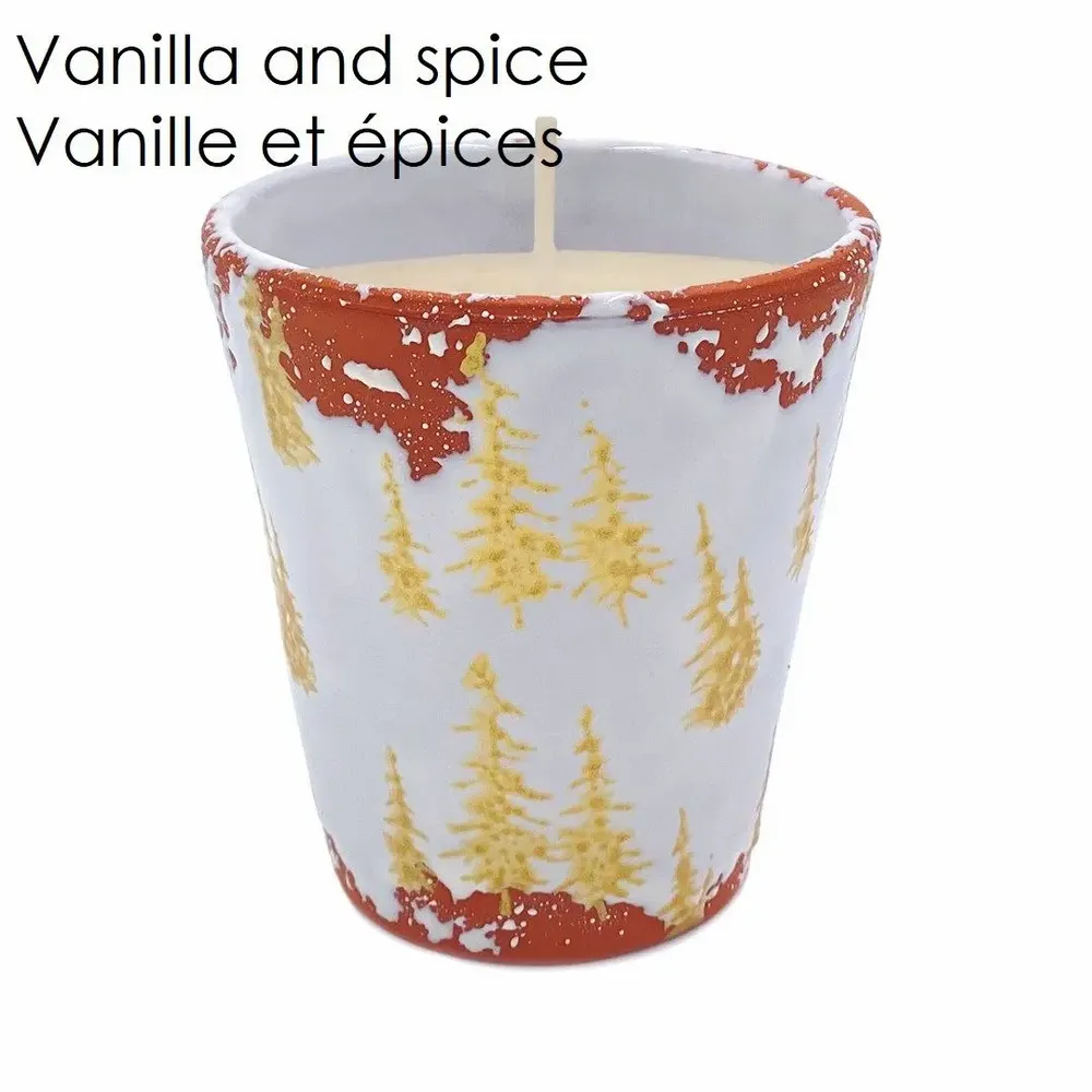 Bougies - Bougie parfumée en céramique sapin de Noël taille S - WAX DESIGN - BARCELONA