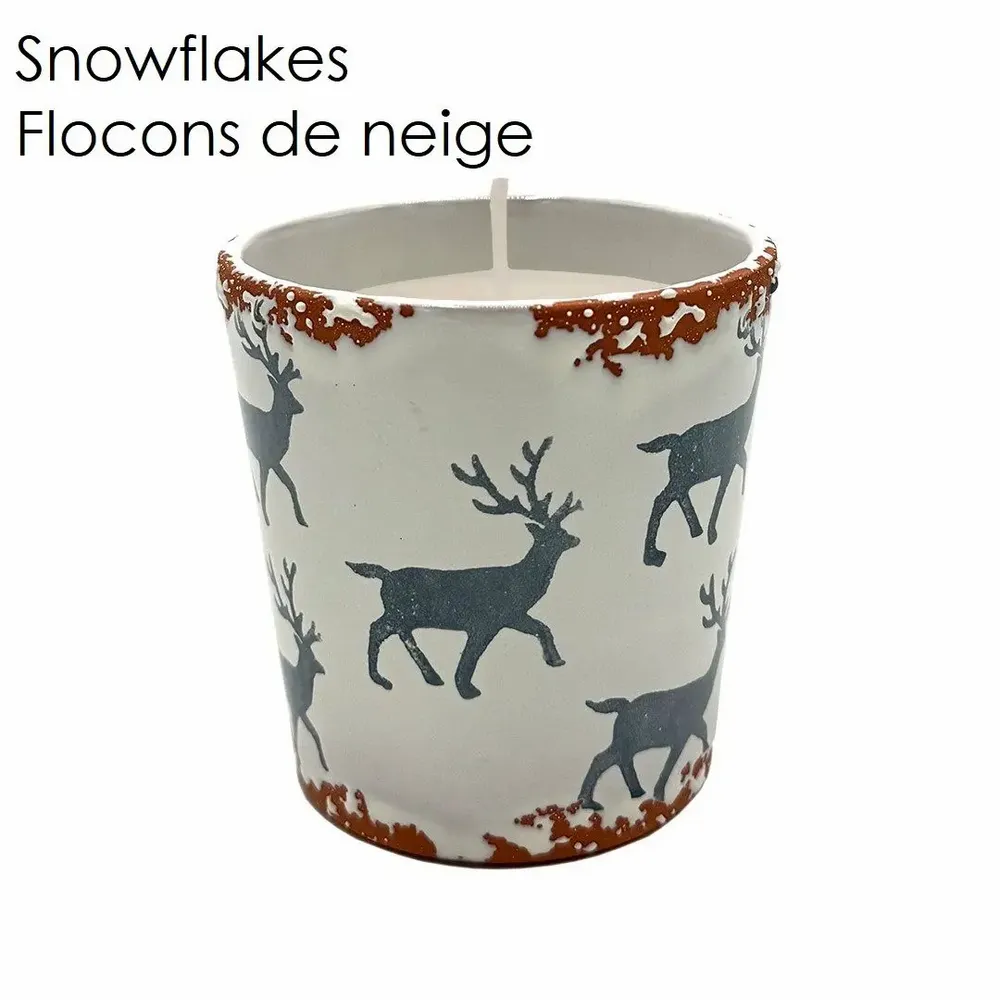 Bougies - Bougie parfumée en céramique représentant un renne de Noël taille M - WAX DESIGN - BARCELONA