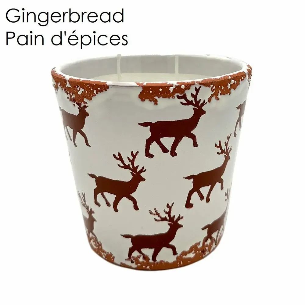 Candles - Christmas reindeer Ceramic scented candle size L - WAX DESIGN - BARCELONA