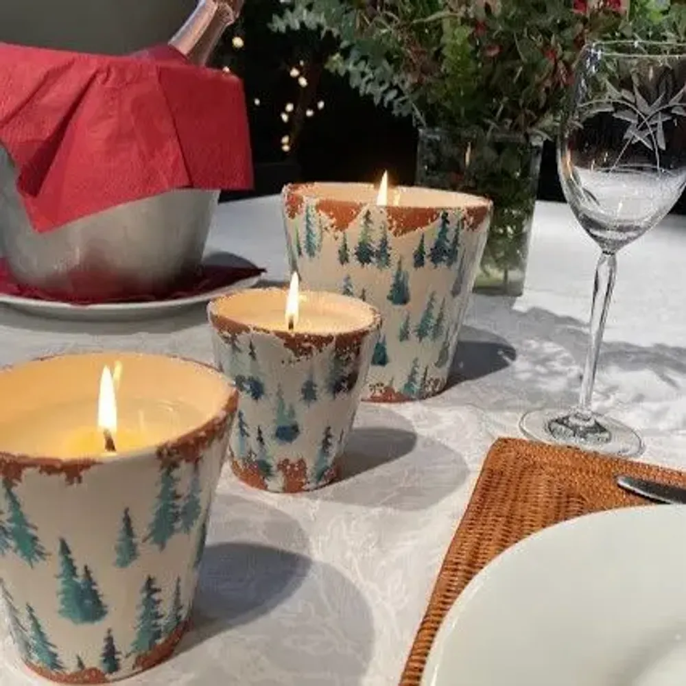 Candles - Christmas tree ceramic scented candle  size L - WAX DESIGN - BARCELONA