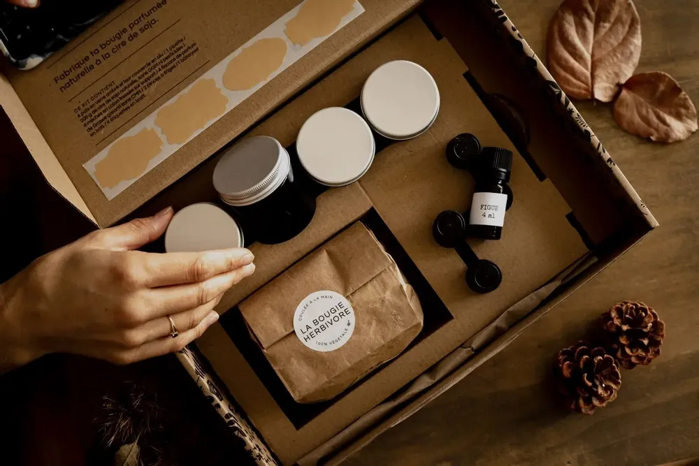 Coffrets et boîtes - Pack 8 BOX DIY Kit pour fabriquer ses bougies - LA BOUGIE HERBIVORE