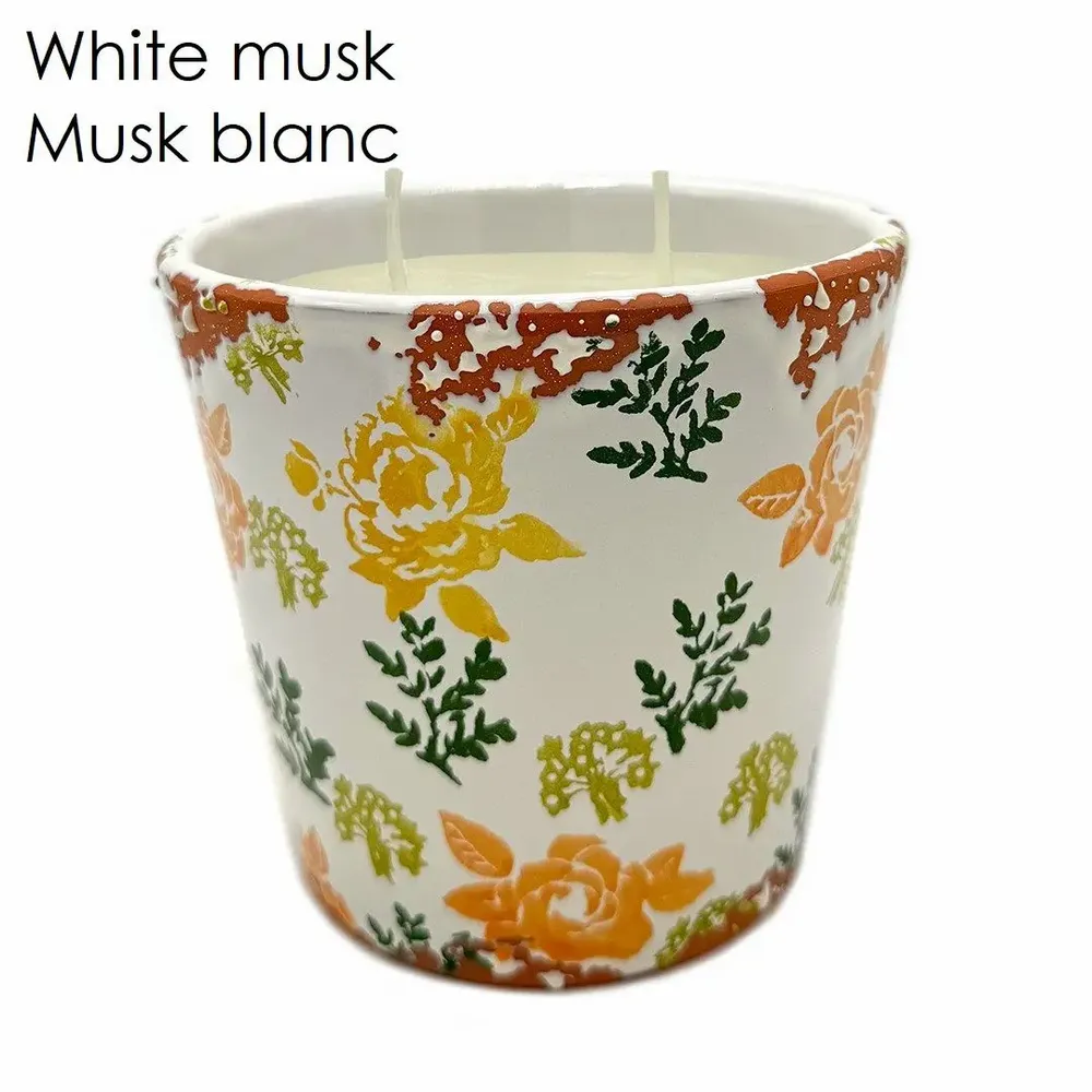 Candles - Winter flowers ceramic scented candle size L - WAX DESIGN - BARCELONA